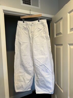 ME+EM white wide leg jeans Size 31